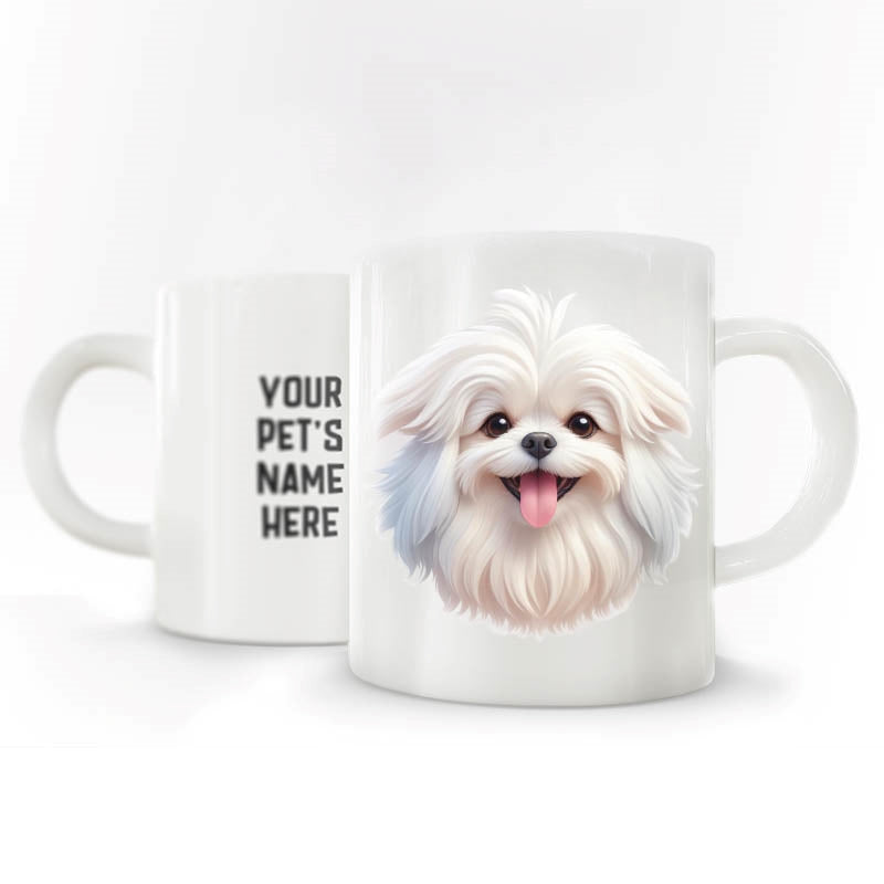 Personalized Pet Breed Coffee MUG - Graphical with Name