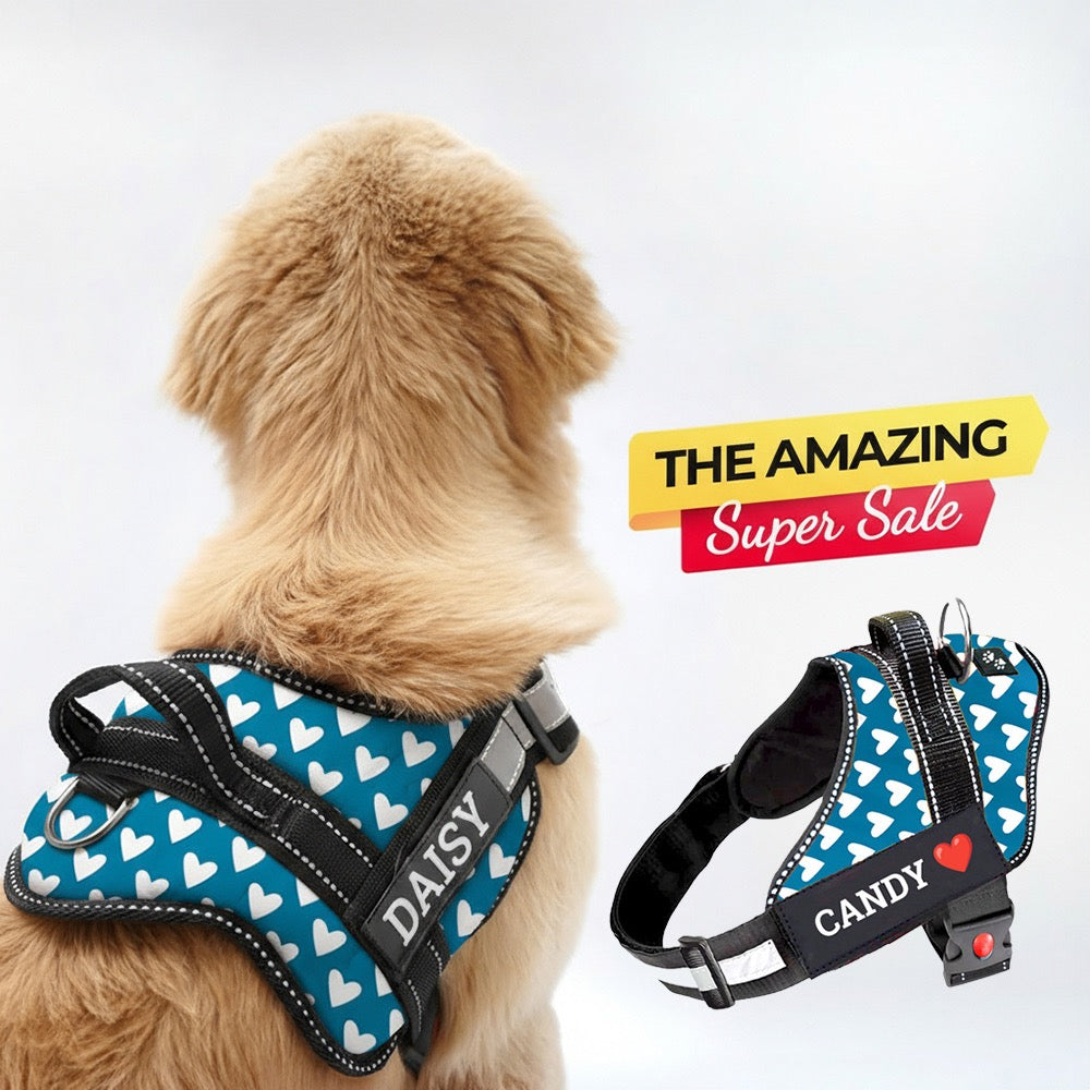 Personalized Dog Harness - OCEAN LOVE