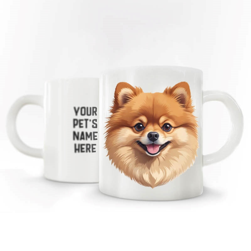 Personalized Pet Breed Coffee MUG - Graphical with Name