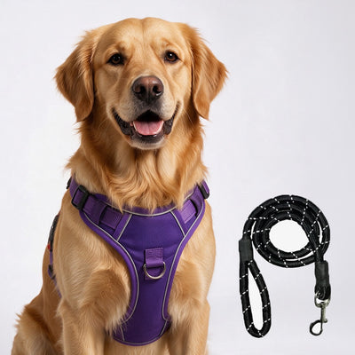 PRO Harness - GRAPE ESCAPE - Reflective | No-Choke | Adjustable
