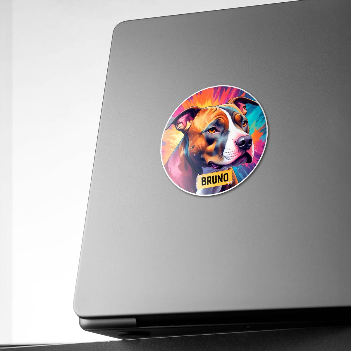 Personalized Sticker with Breed Graphic & Pet Name