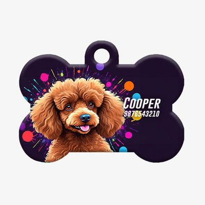 Personalized Pet ID Tag - Poodle