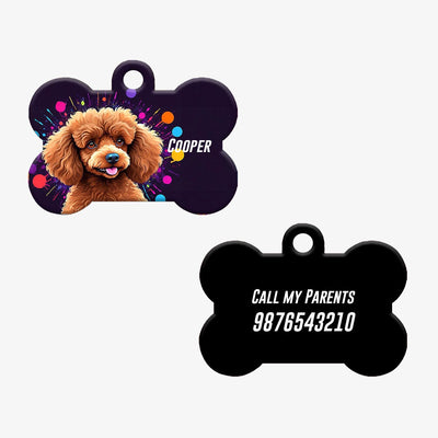Personalized Pet ID Tag - Poodle