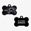 Personalized Pet ID Tag - Pug Black