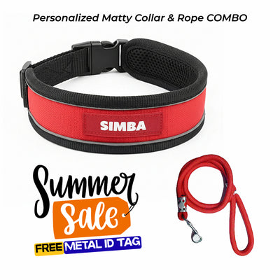 Personalized Matty Collar - RED