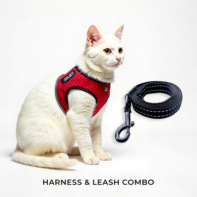 Personalized Cat Harness 2.0 - Red