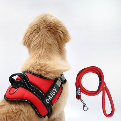 Personalized Dog Harness - RED