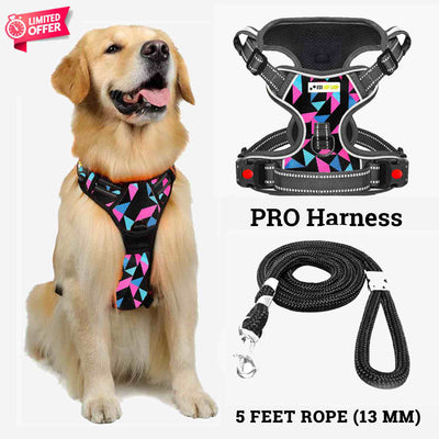 PRO Harness - RETRO SPICE - Reflective | No-Choke | Adjustable