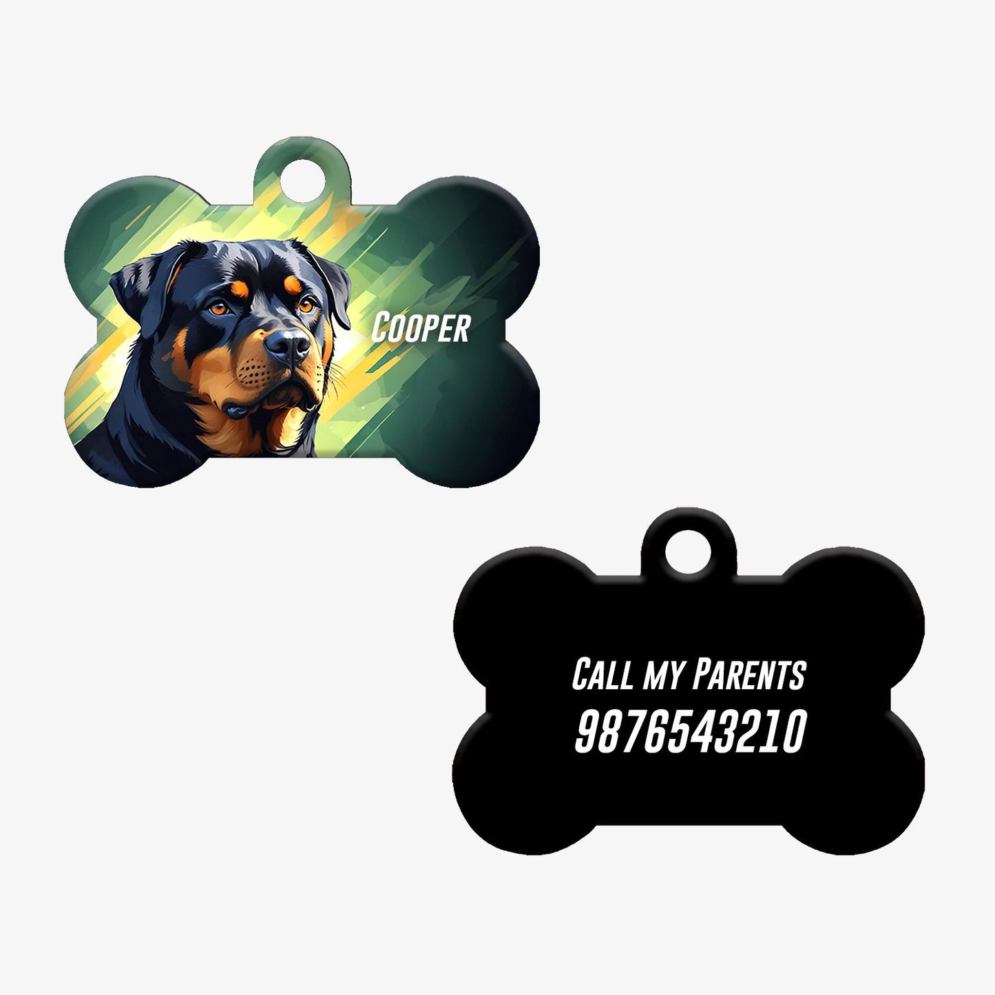 Personalized Pet ID Tag - Rottweiler