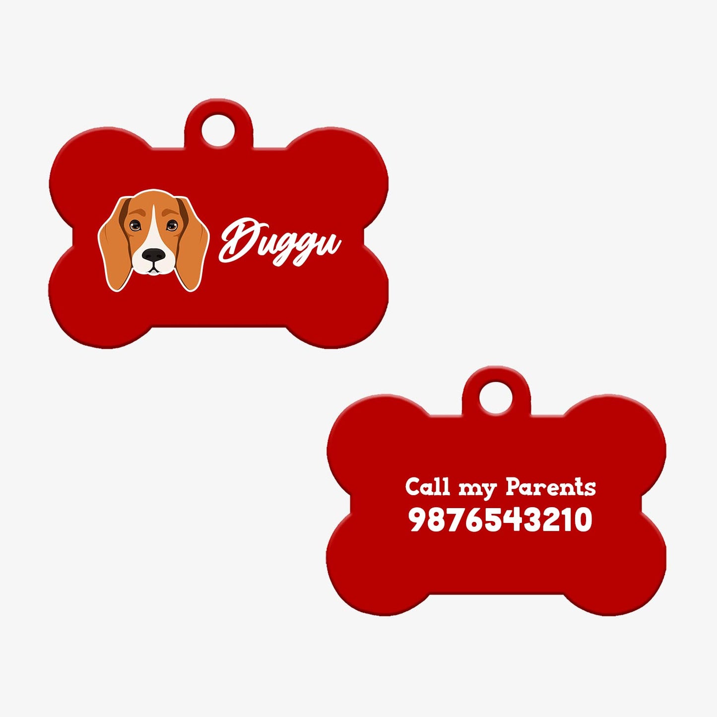 Personalized Pet ID Tag - Beagle