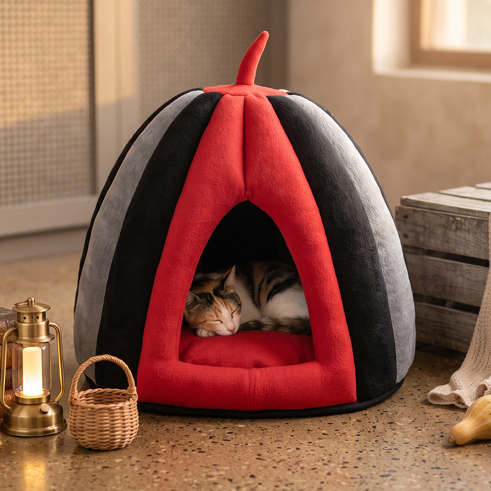 Pumpkin Pod - Cozy Cave Bed - 🍒 Black Cherry