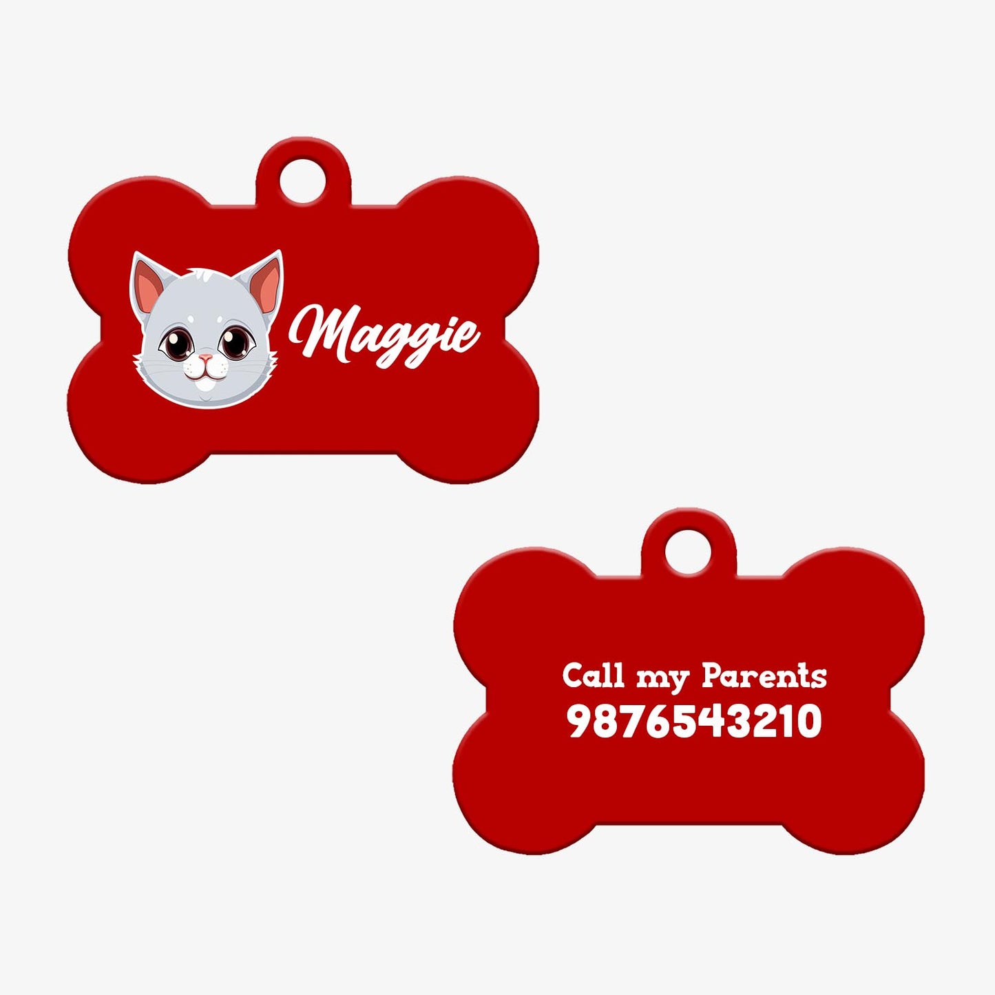 Personalized Pet ID Tag - Cat2