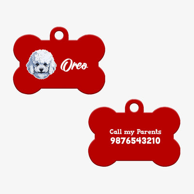 Personalized Pet ID Tag - Poodle