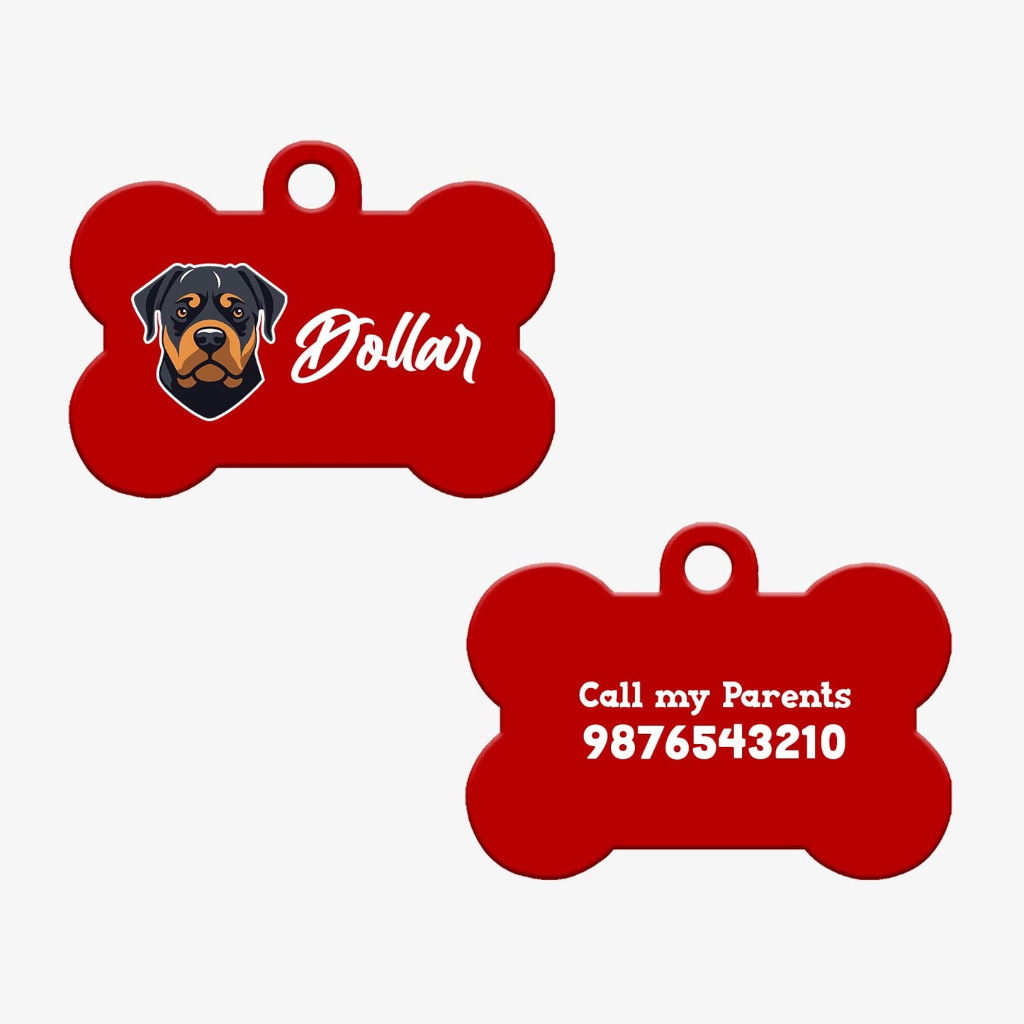 Personalized Pet ID Tag - Rottweiler
