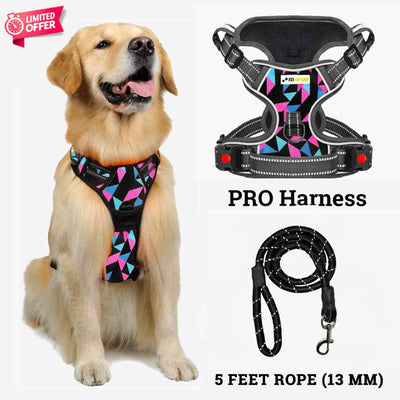 PRO Harness - RETRO SPICE - Reflective | No-Choke | Adjustable
