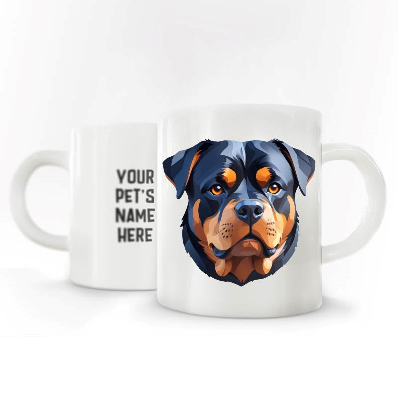 Personalized Pet Breed Coffee MUG - Graphical with Name