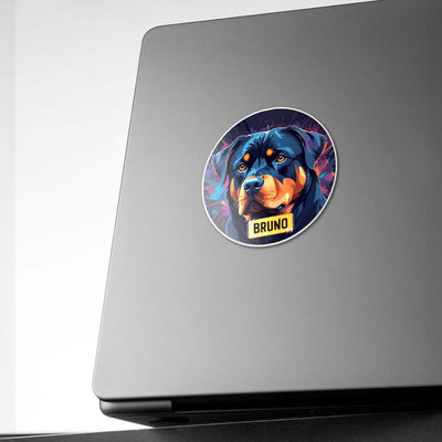 Personalized Breed Graphic Sticker - Rottweiler