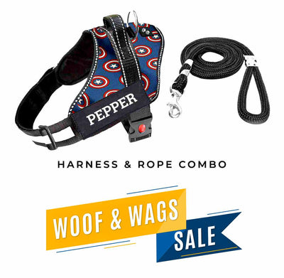 Personalized Dog Harness -SUPERHERO