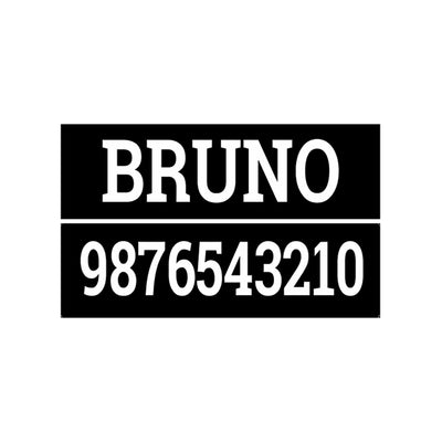 Extra Personalized Name Tags - 1 Pair (2 Tags)