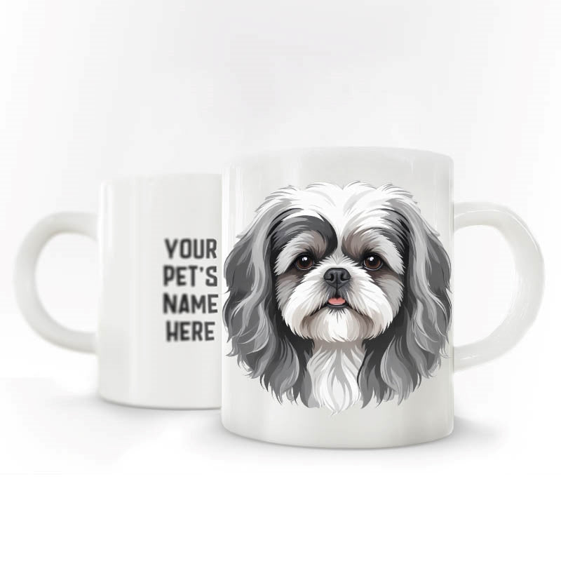 Personalized Pet Breed Coffee MUG - Graphical with Name