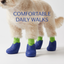 Silicone Dog Boots with Stretch Fit Socks
