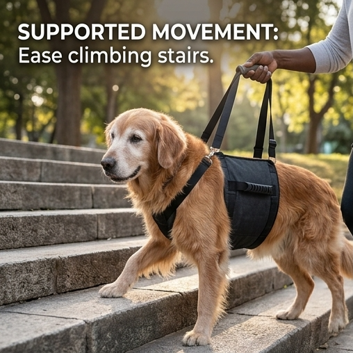Dog Support Harness with Carry Sling for Injured & Senior Dogs