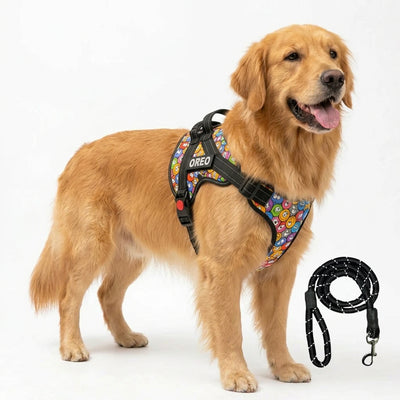 Personalized Supreme Harness - GROOVY EMOJIs