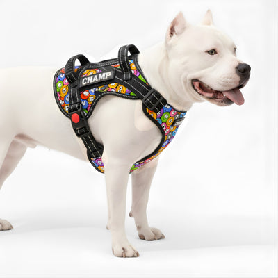 Personalized Supreme Harness - GROOVY EMOJIs