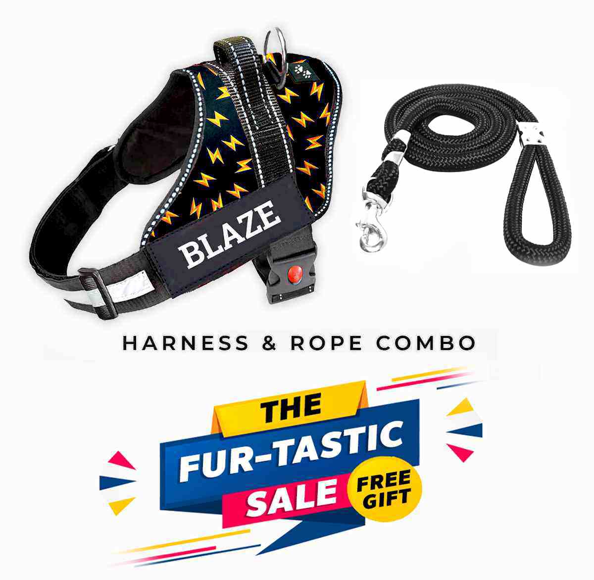 Personalized Dog Harness - THUNDER