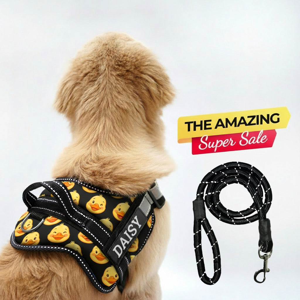 Personalized Dog Harness - What the DUCK...!