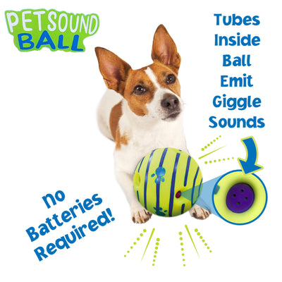 Pet Sound Interactive Fun Dog Ball Toy for Dogs with Fun Giggle Sounds
