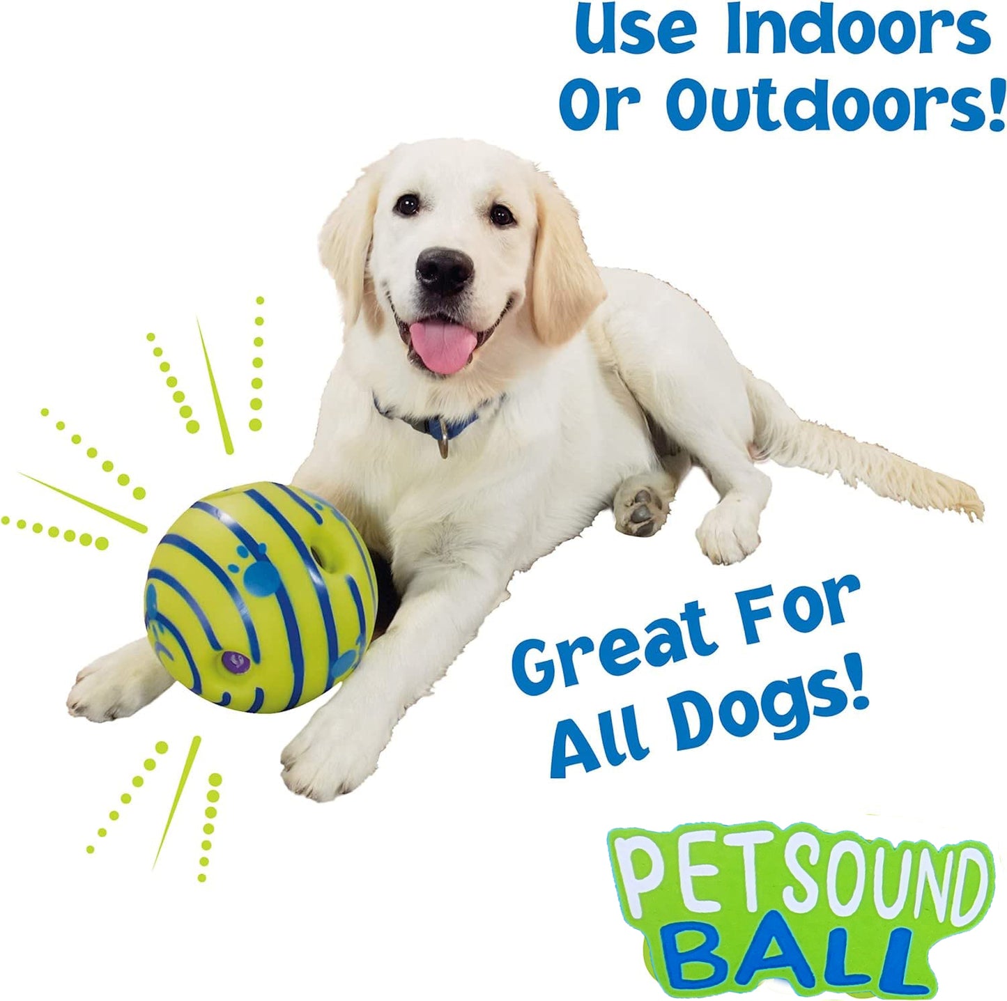 Pet Sound Interactive Fun Dog Ball Toy for Dogs with Fun Giggle Sounds