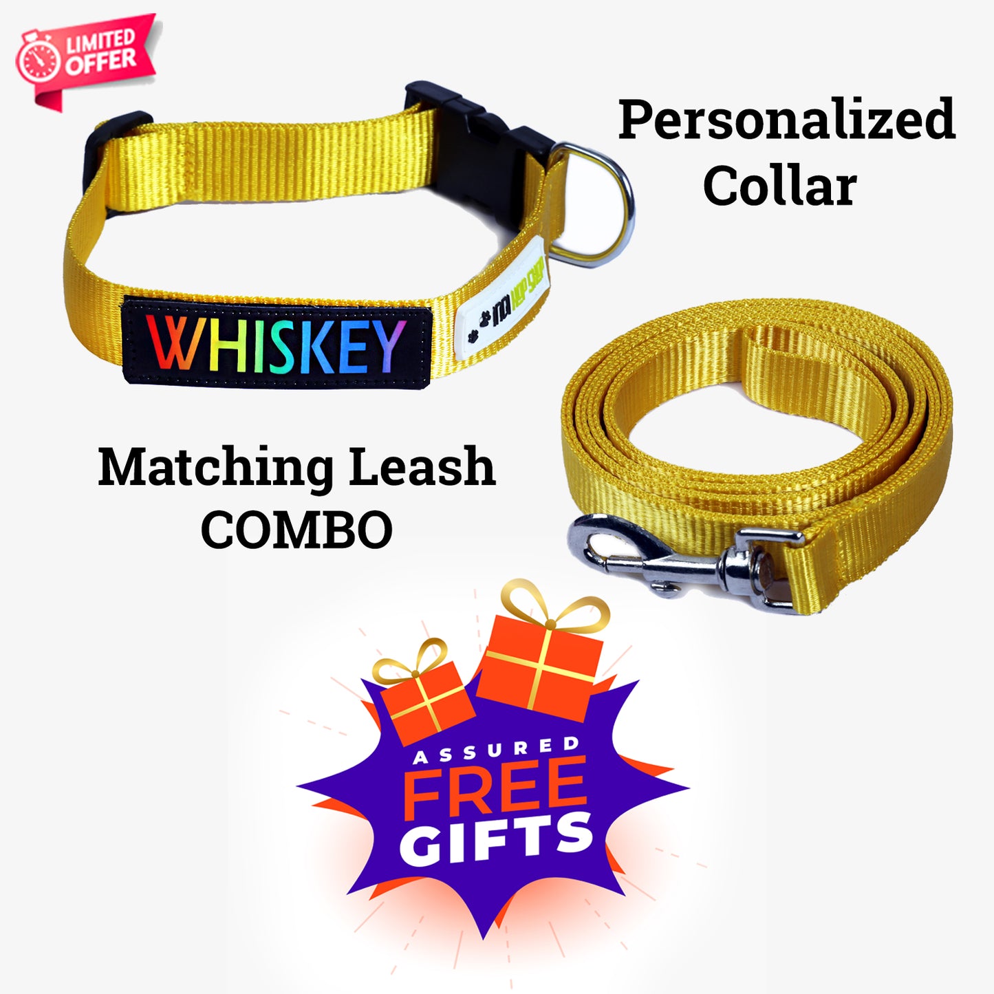 IndiHopShop Personalized Dog Collar