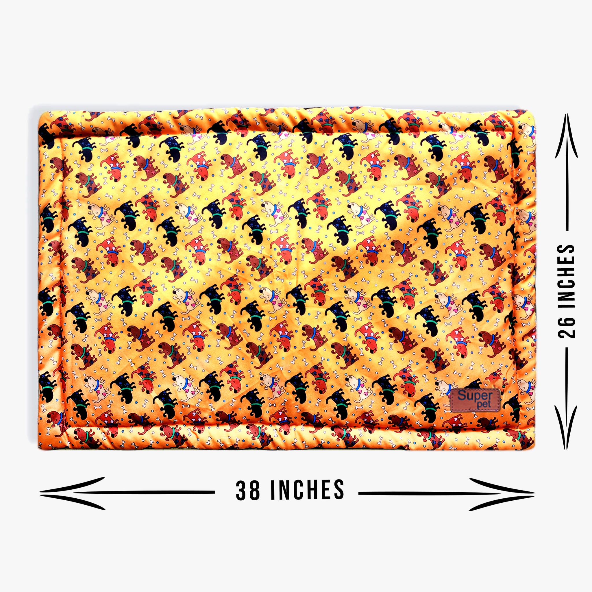 Super Pet Sleeping Mat for Dogs & Cats - YELLOW LOVE