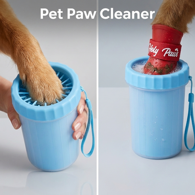Pet Paw Cleaner/Washer with Silicone Bristles