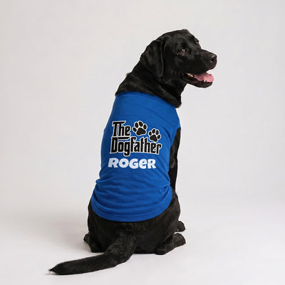 Personalized Pet Vest/Sando/T-Shirt - BLUE