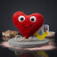 LoveBite Heart Squeaky Plush for Happy Chewers