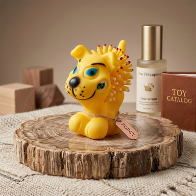 Vinyl Stud Porcupine Dog Chew Squeaker Toy