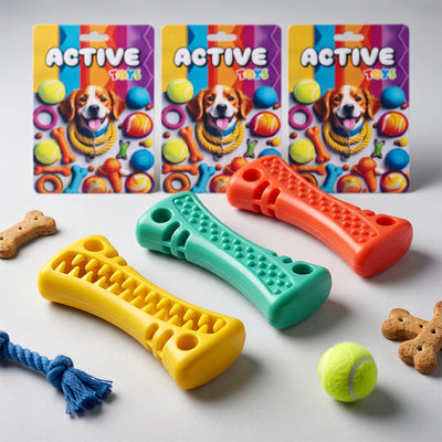 Treat & Fetch Bone Toy (Assorted Color)