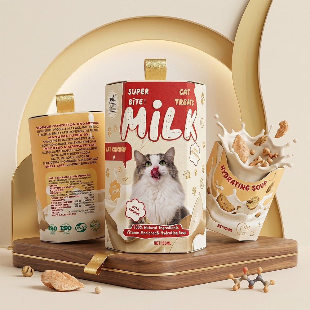 Super Bite Milk Burst Cat Treat - 155 ML