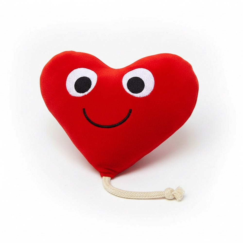 LoveBite Heart Squeaky Plush for Happy Chewers