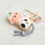 Toss A Cow Latex & Rope Squeaky Dog Toy