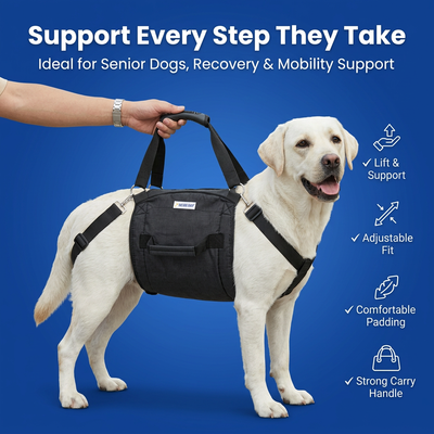 Dog Support Harness with Carry Sling for Injured & Senior Dogs