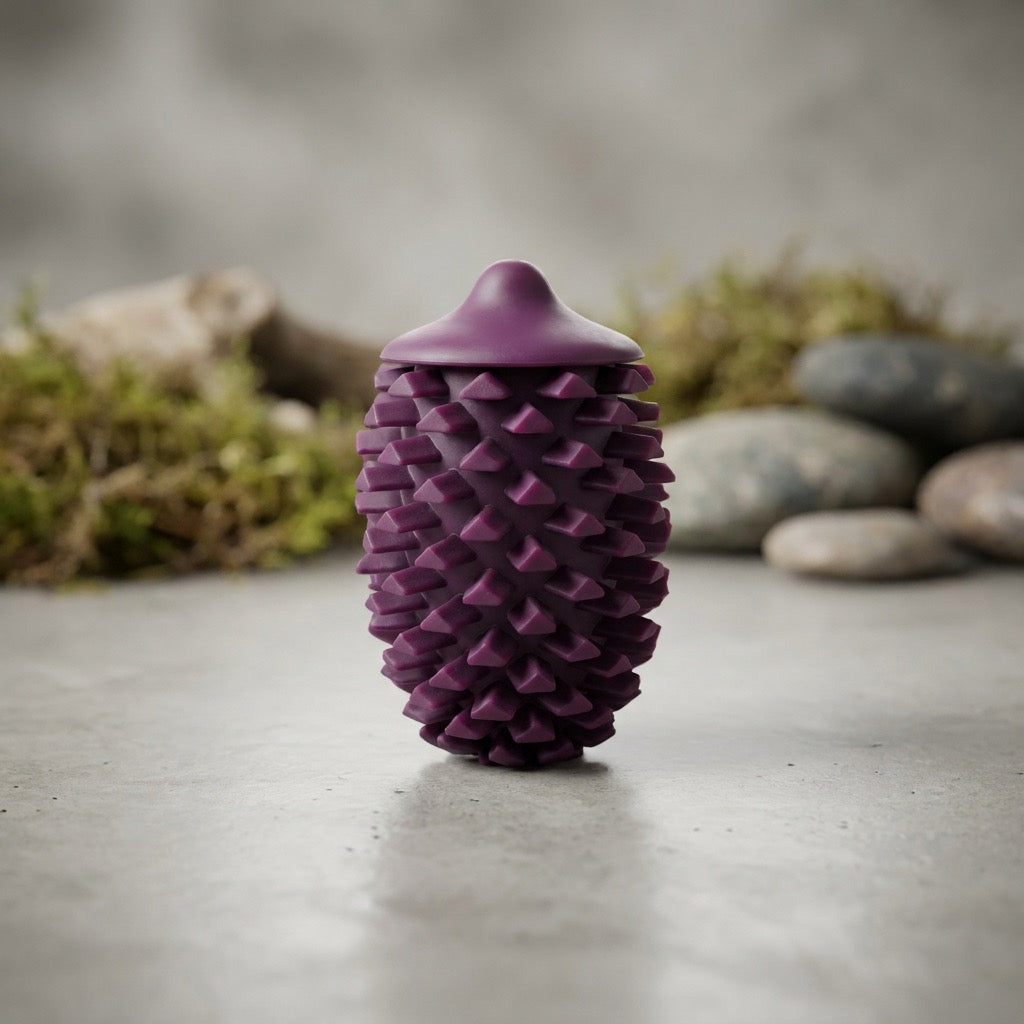 Rubber Pine Cone Dog Toy