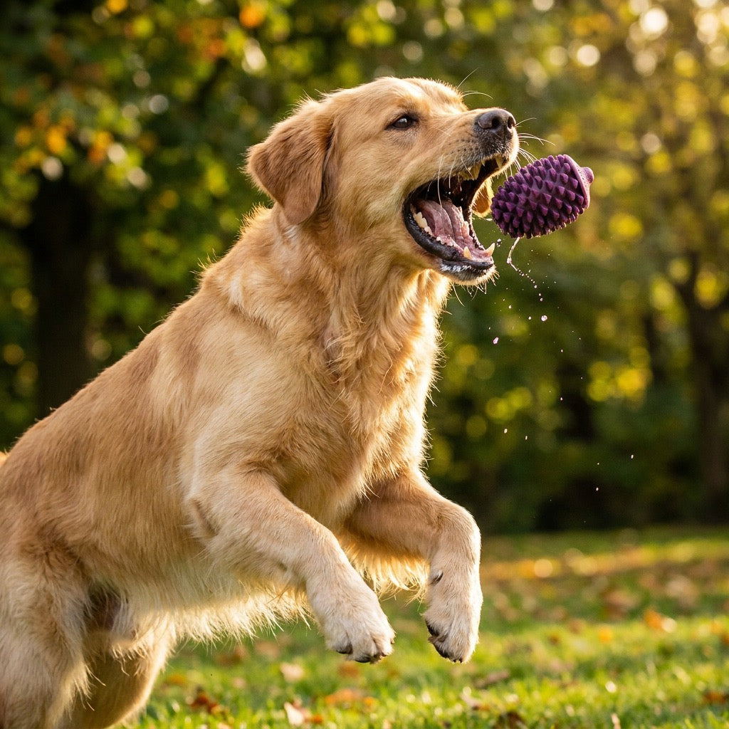 Rubber Pine Cone Dog Toy