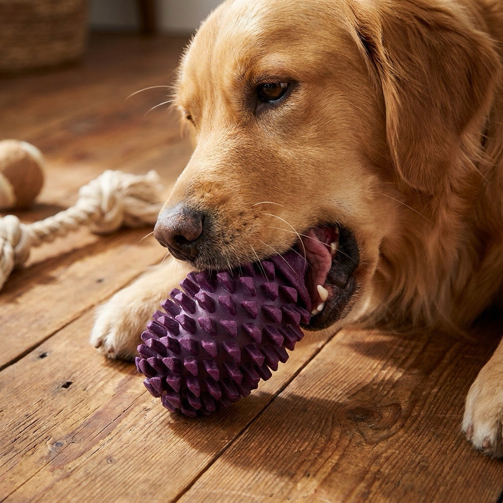 Rubber Pine Cone Dog Toy