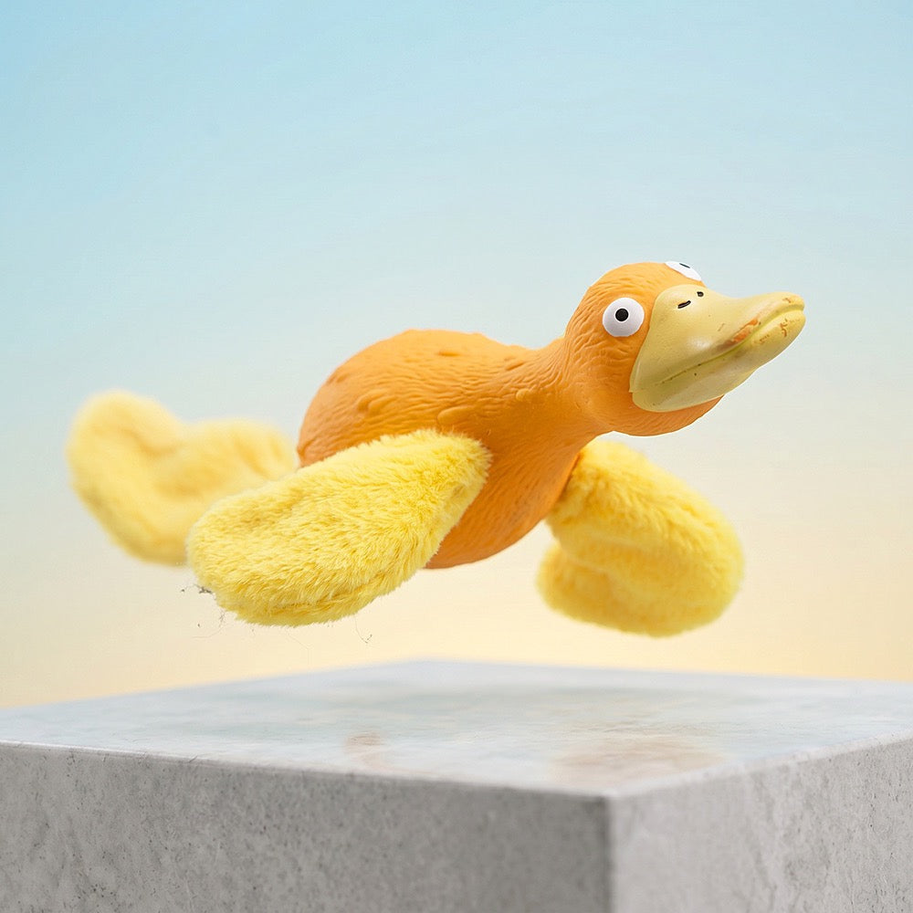 Squeaky Platypus Plush & Rubber Dog Toy