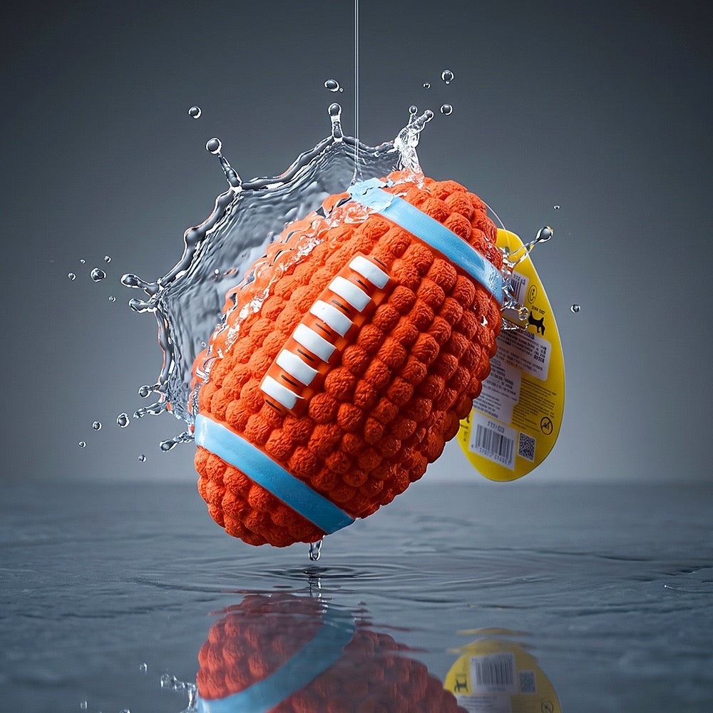 Tough Tug Rugby Ball Dog Toy