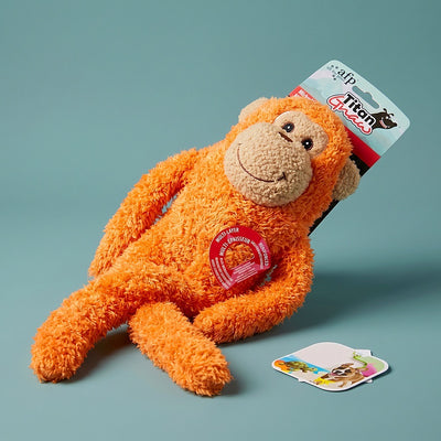 Mickey Monkey Squeaky Plush Dog Toy