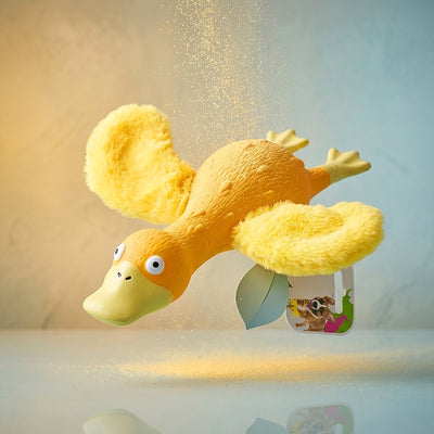 Squeaky Platypus Plush & Rubber Dog Toy